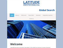 Tablet Screenshot of latitudeexec.com